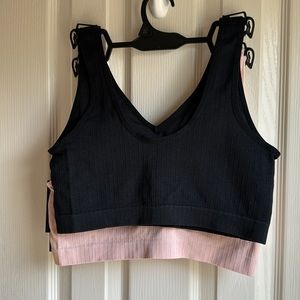 NWT KATHY IRELAND INTIMATE 2 BRA SET BEIGE & BLACK-TAG FREE!!